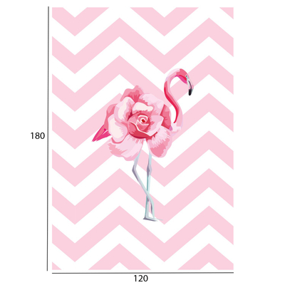 Tepih për fëmijë 120×180 flamingo HM7679.12, rozë