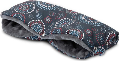 Мув за раце за количка Sensillo Muff, водоотпорен, мек флис, со црни розети