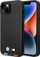 Kapak telefoni BMW Leather Stamp Tricolor për iPhone 14 Plus 6.7", lëkurë, i zi