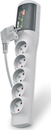 Здолжувач со заштита HSK DATA acar XP Ultra, 5 излези 230V, 1.5m, сив