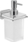 Dispenser sapuni Gedy Atena 4481, qelq satin, krom, transparent