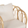 Karrige Estor rattan natyral jastëk i bardhë 78×75×92 cm (HM9817), bardhë