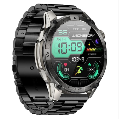Orë inteligjente Gravity GT46-3, AMOLED 1.43", Bluetooth 5.3, e zezë