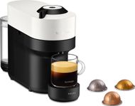 Makina kafeje me kapsula Krups Nespresso Vertuo Pop XN9201, 1500W, rezervuar uji kompakt, e bardhë