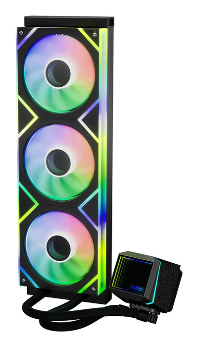 Ftohës uji CPU XPG Levante II 360, radiator 360 mm, RGB, i zi
