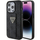 Kapak telefoni Guess Grip Stand 4G Triangle Strass, për iPhone 15 Pro 6.1", i zi