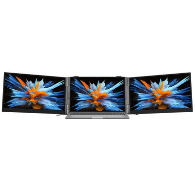 Monitor portativ Blackview, 14", Full HD, tri screen, USB C HDMI, i zi