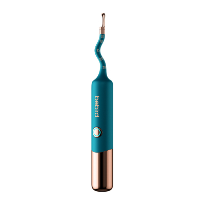 Pastruese veshësh me kamerë Bebird Earsight Ultra, Wi Fi, set me aksesorë, ngjyrë turkeze