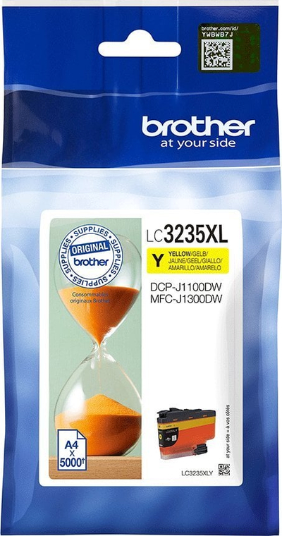 Fishek boje Brother LC-3219XLC, rendiment i lartë, e verdhë