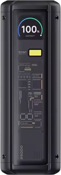 Power bank Xiaomi HyperCharge 212W, 25000mAh, ekran me ngjyra, transparent