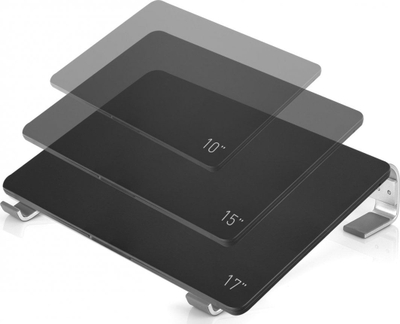 Mbajtëse laptopi Spacetronik SPP-101S, metal, 26 cm, argjendtë