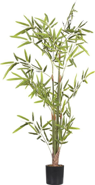 Bimë artificiale Beliani Bambusa Vulgaris, 100 cm, në vazo, jeshile