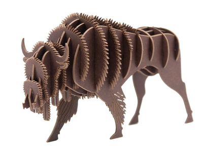 3d Paper Model Bison - Fridolin