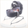 Lezhë bebe Tiny Love Cozy 3 në 1 Rocker Napper Bouncer, shtrirje 180°, me melodi qetësuese, gri