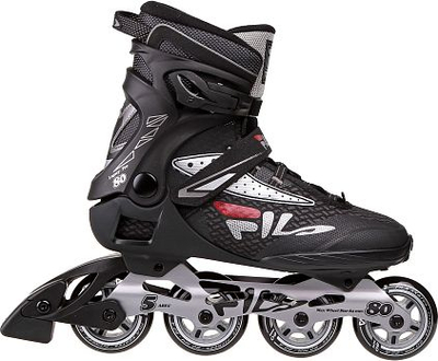 Patina inline Fila Legacy Pro 80, rrota 80 mm, ABEC 5, ngjyrë e zezë, nr. 44