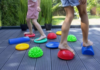 Set rrugë shqisore Tullo Sensory Health Path, 11 elemente, multingjyrëshe