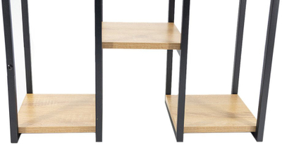 Stendë metalike për lule PANORAMA, 6 kate, MDF OAK, kafe