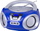 Radio boombox portabel Trevi CMP 544 BT, CD MP3, Bluetooth USB, blu