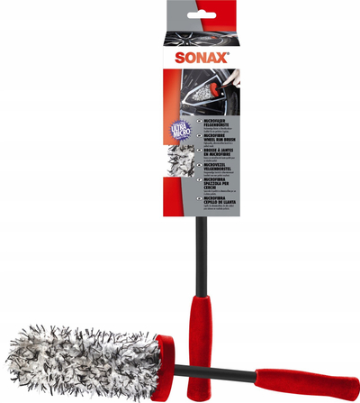 Четка за чистење на фелни Sonax 04179410, микрофибер, ергономска рачка, црвена