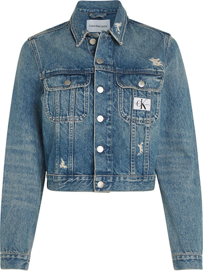 Xhaketë për femra Calvin Klein denim, e kaltër