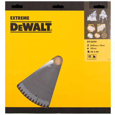 Teh sharre stacionare Dewalt DT4290, 305mm, 96 dhëmbë, metalik