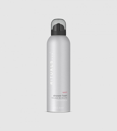 Shkumë dushi Rituals Sport, 200 ml, me qymyr aktiv, ngjyrë argjendi