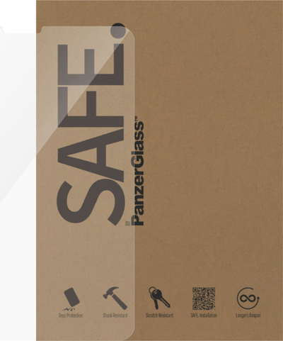 Mbrojtës ekrani PanzerGlass SAFE për Apple iPad Pro 11", xham i fortë, Ultra Wide Fit, transparent