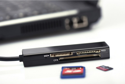 Lexues kartash Ednet, 4 porta, USB 2.0, i zi