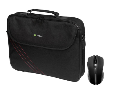 Çantë dore për laptop Tracer Tracer, me maus, 15.6", e zezë