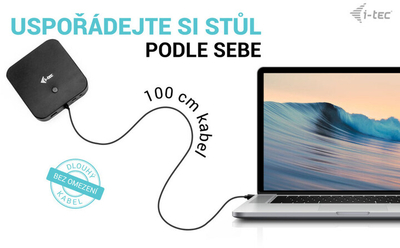 Doking i-tec USB-C, 3 ekrane, LAN, karikim PD 100W