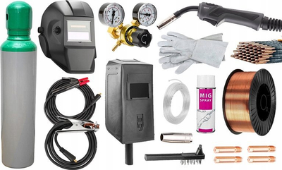 Aparat saldimi Weldman Micro MIG 200, MIG MAG MMA, inverter IGBT, i kuq