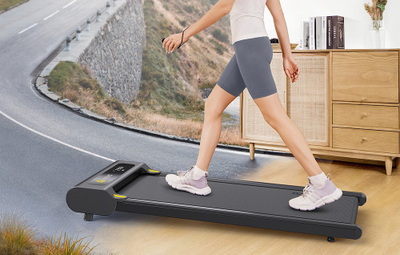 Tapet ecjeje UREVO E3S Walking Pad, me pjerrësi, 120kg, me telekomandë, gri