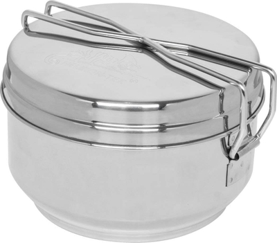 Set enësh kampingu Helikon 3-piece, çelik inox, 3 pjesë, argjendtë
