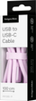 Kabllo USB Kruger&amp;Matz Basic, USB Type C, 1m, rozë