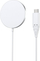 Karikues wireless magnetik Choetech H046, 15W, USB C, i bardhë argjendtë