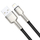 Kabllo karikimi Baseus Cafule Metal, USB në Lightning, 1m, 2.4A, i zi