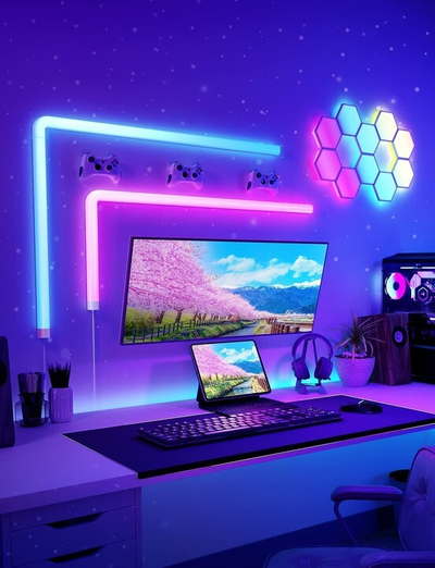 Ndriçim për gaming dhe televizior Govee Glide (8+4) RGBIC