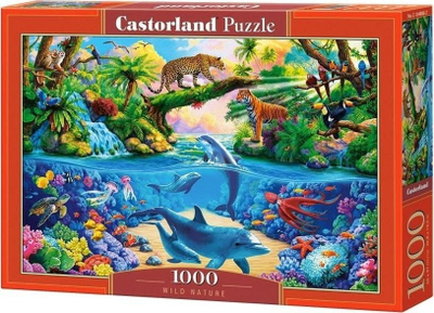Puzzle Castorland Wild Nature Dolphins, 1000 copa, 68 x 47 cm, shumëngjyrësh