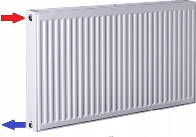 Панелен радијатор Caradon TermoTeknik K22 600x400, 669W, бел