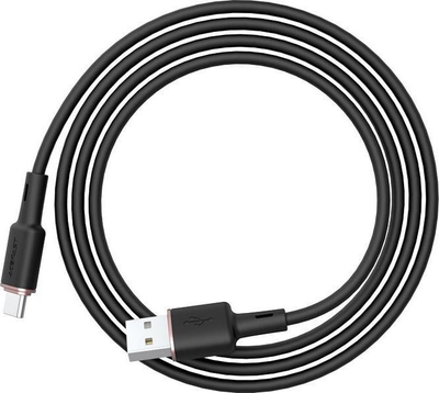 Kabllo USB Acefast USB-A në USB-C, 1.2m, 3A karikim i shpejtë, e zezë