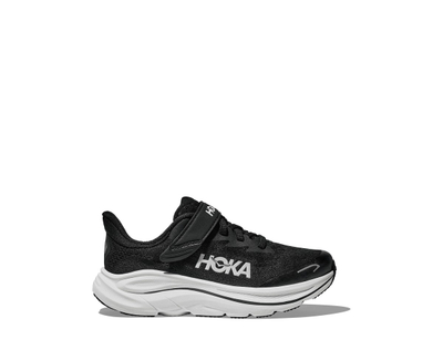 Патики за трчање за деца Hoka Clifton 10, техничка мрежа, гумен ѓон, црни