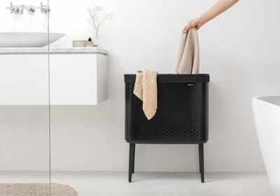 Кошница за алишта Brabantia, 60 L, црна