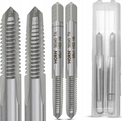 Set çepa e filier ARTPOL M6x1.00mm, 2 copë, metalik