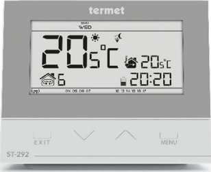 Termostat wireless Tech ST-292 V2, program javor, ekran me prekje, i bardhë