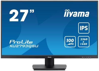 Monitor Iiyama ProLite XU2793QSU-B6, 27\", WQHD 2560 x 1440, i zi