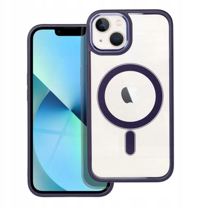 Kapak telefoni OEM COLOR EDGE MAG, për iPhone 13, MagSafe, vjollcë e errët