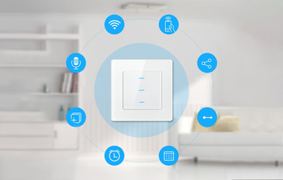 Çelës drite me prekje Avatto N-TS10-W1, WiFi, Tuya, i bardhë