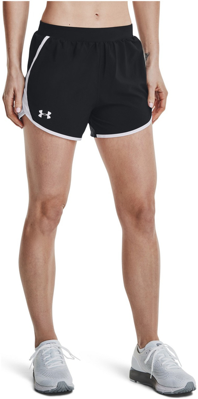 Pantallona të shkurtra vrapimi Under Armour Fly By 2.0 për femra, të zeza