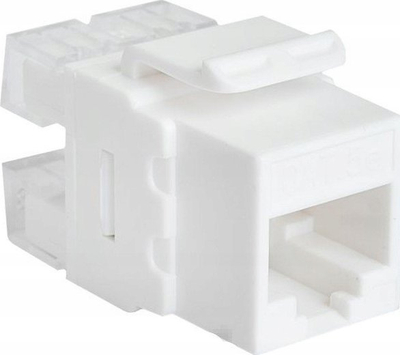 Modul keystone TKH RJ45 CCAS-K5E-UTP, Cat 5e, UTP, i bardhë