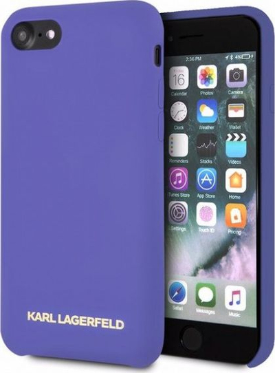 Mbulesë telefoni Karl Lagerfeld KLHCI8SLVO, silikoni, për iPhone 7 8 SE, lejla